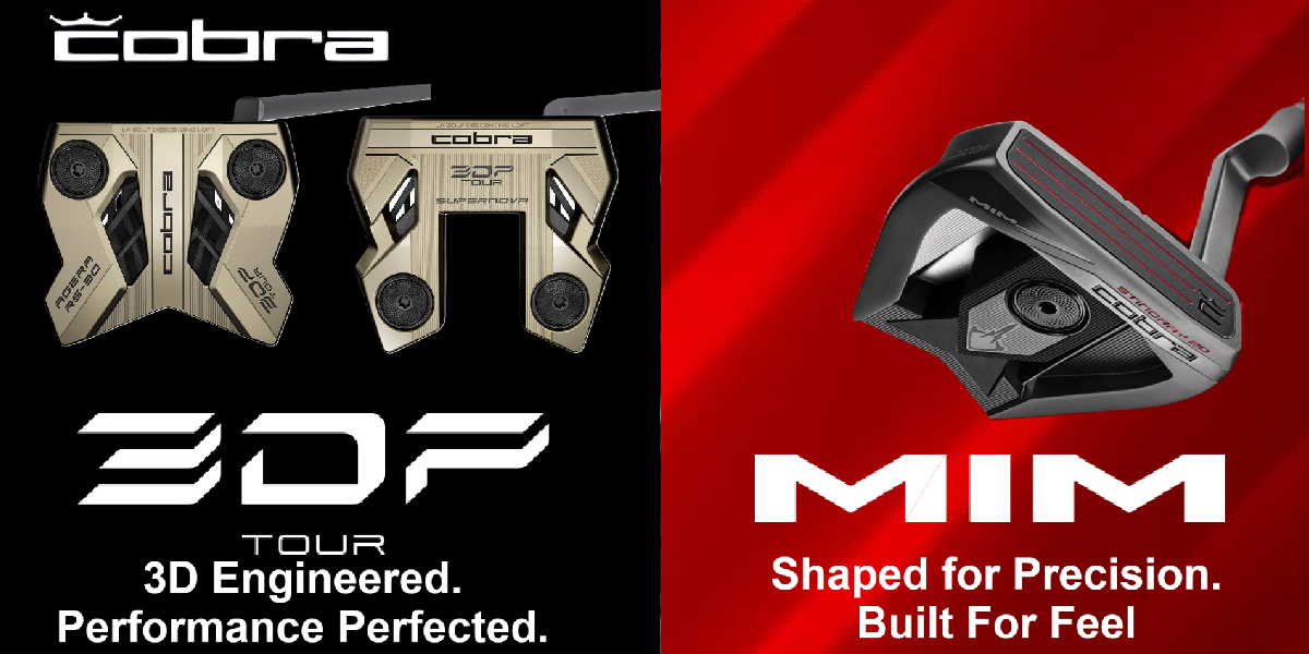 Cobra Left Hand Tour 3DP and Left Hand MIM Putters