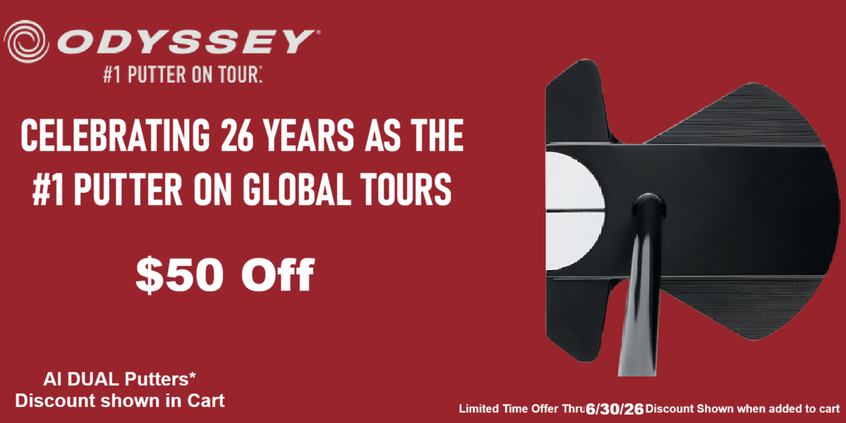 $50 off Odyssey Dual Ai Putters