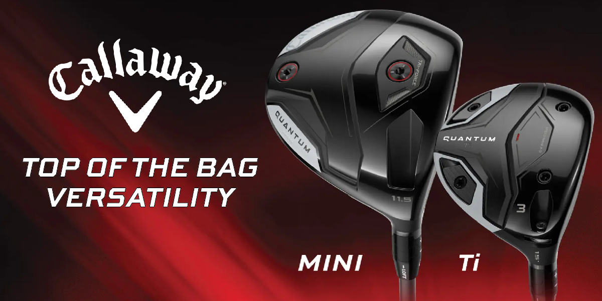 Left Hand Callaway Quantum Mini Driver And TI fairway Wood