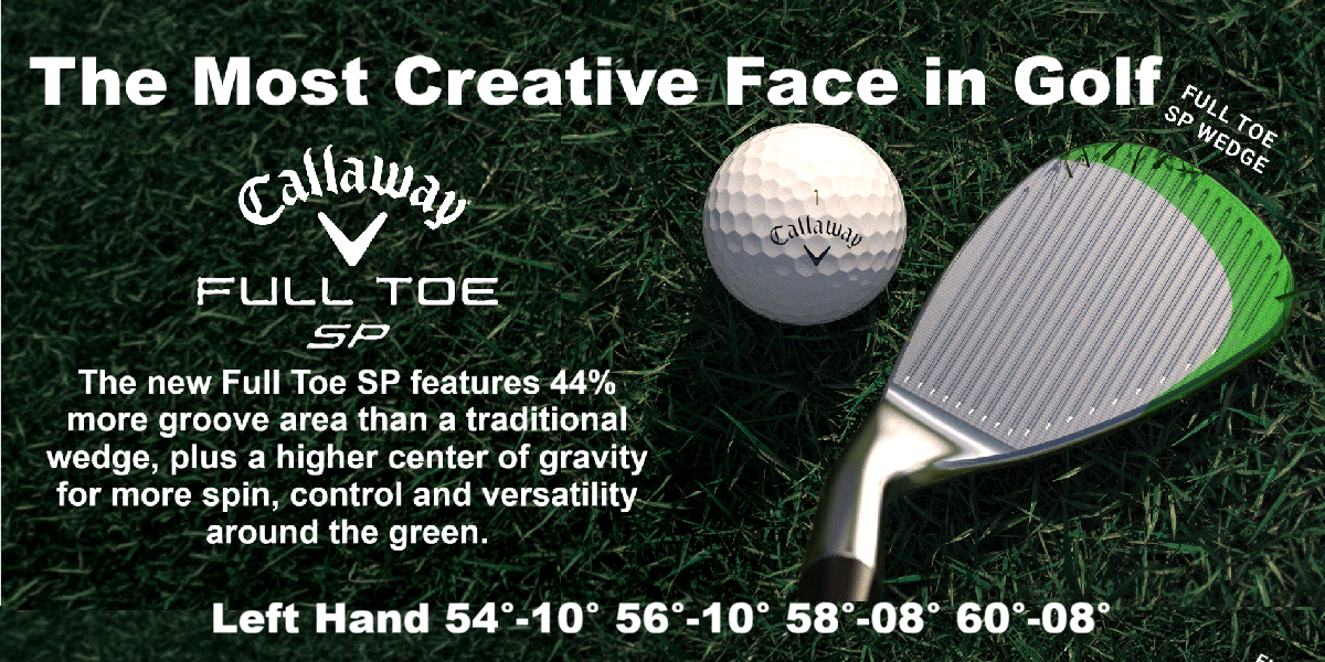 Left Hand Callaway Full Toe SP Wedge