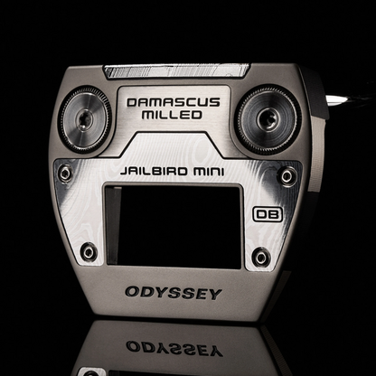 Odyssey Damascus Milled Jailbird Mini Double Bend Putter for the lefty golfer