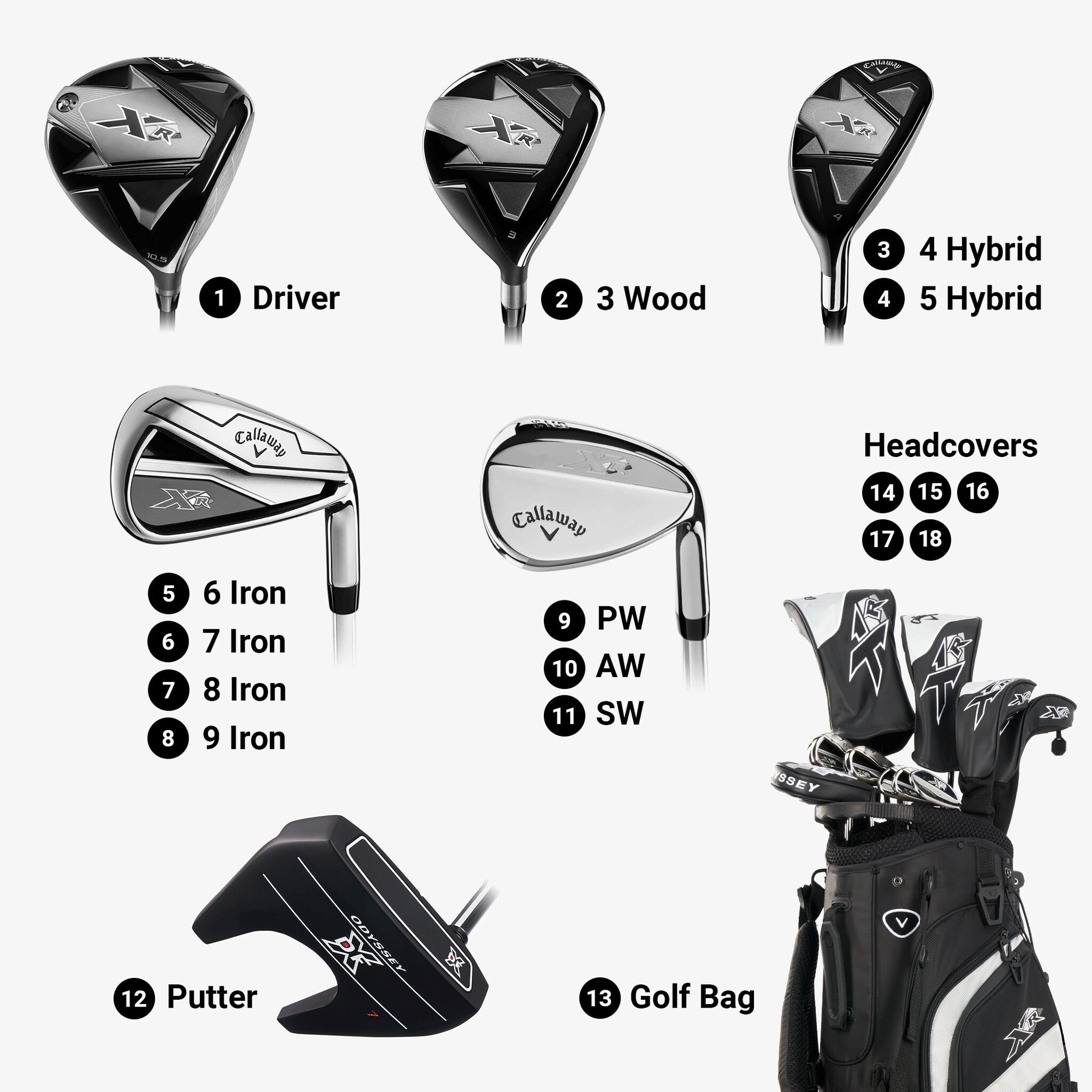 2025 Callaway XR Complete Set (Available in Long Length +1