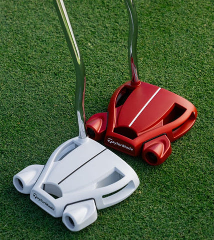 TaylorMade Spider Double Bend Ghost White and Red