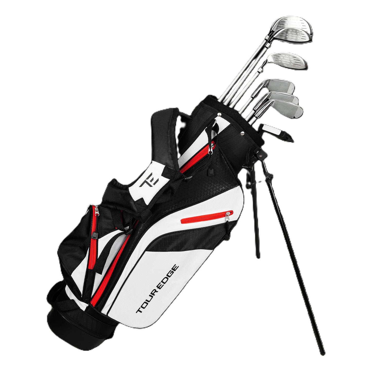 Tour Edge Max-J Jurnior Set Age 9 to 12yo - Hight 58"-64" - Red for the Junior Lefty Golfer