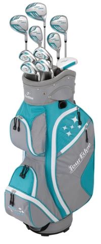 Tour Edge Lady Edge Combo Complete Ladies Sets (11 Piece w Cart Bag)